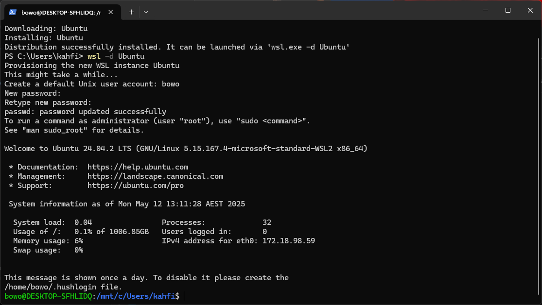 WSL Set